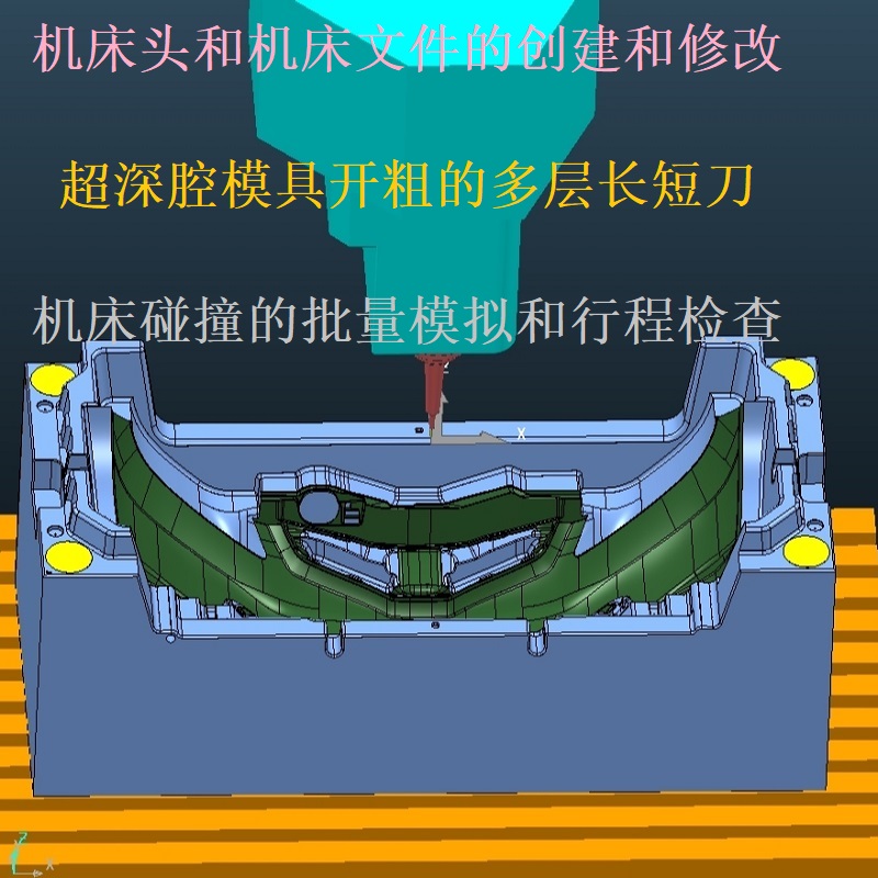 Powermill中大型汽車模(龍門開粗+高速機精光)視頻教程-機械資源網