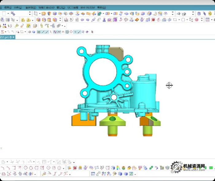 圖片[3]-【稀缺】UG12 液壓夾具入門精通實例視頻教程 11個實例帶素材 蘋果手機夾具 節氣門五軸夾具-機械資源網