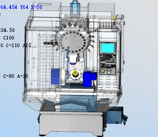 圖片[1]-Vericut3+2五軸鉆攻機仿真模板文件-機械資源網