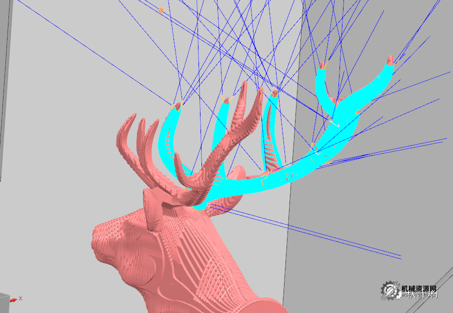 圖片[4]-NX2206-梅花鹿五軸聯動可上機刀路-正常仿真-機械資源網