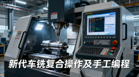 新代車銑復合操作及手工編程視頻教程-機械資源網