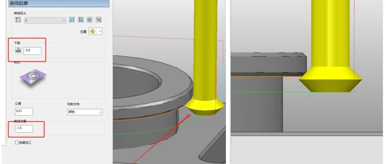 “倒扣”反倒角程序怎么編？這一招教會你！PowerMill 上下倒角刀的使用-機械資源網